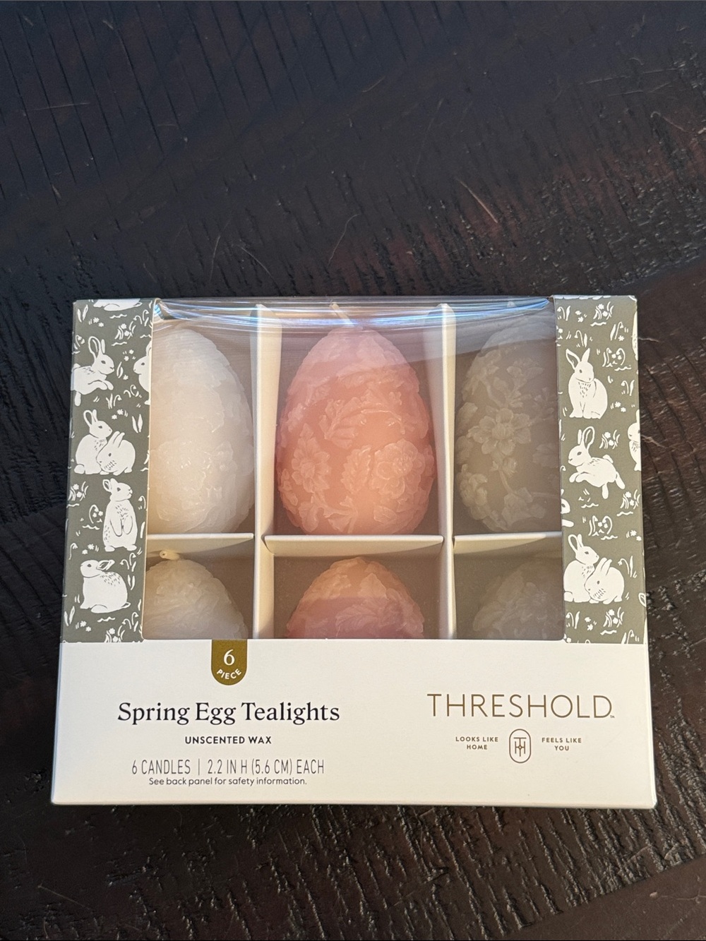 Threshold Spring Egg Tealights - Pink & Cream Scented Candle Set 6 piece new - Picture 4 of 4
